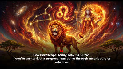 Leo Horoscope Today, May 23, 2026: If you’re unmarried, a proposal can come through neighbours or relatives