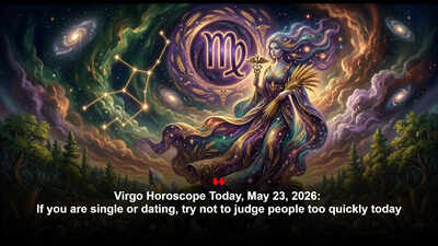 Virgo Horoscope Today, May 23, 2026: If you are single or dating, try not to judge people too quickly today