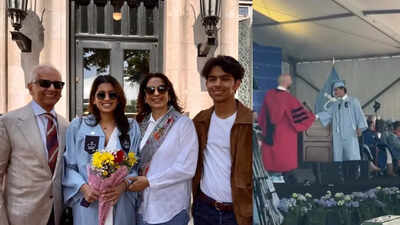 Juhi Chawla's son Arjun Mehta graduates from Columbia university after her daughter Jahnavi Mehta