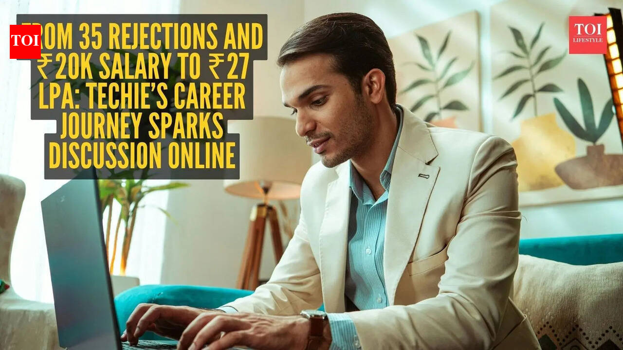From 35 rejections and ₹20K salary to ₹27 LPA: Techie’s career journey sparks discussion online