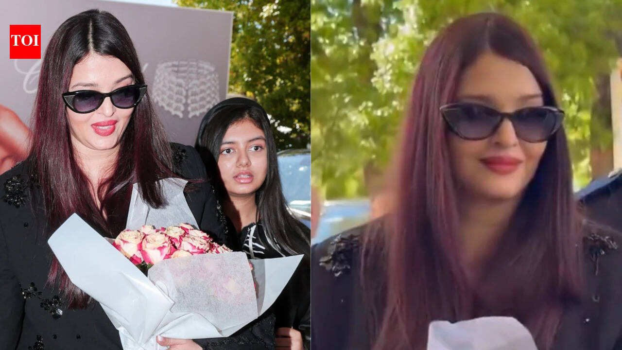 Aishwarya Rai Bachchan reaches Cannes with daughter Aaradhya ahead of red carpet appearance