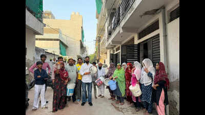 Residents of Jaipur’s Nandpuri protest contaminated water supply