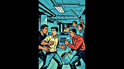 Brawl at Jaipur airport parking lot triggers chaos