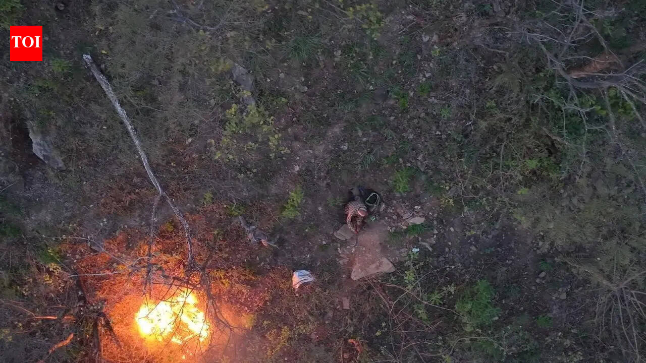 Drone catches man accused of setting forest alight in Rudraprayag