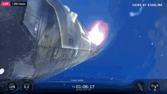 Watch: SpaceX Starship bursts into flames during fiery Indian Ocean splashdown after test flight