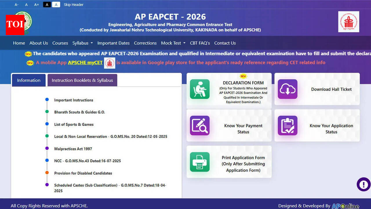 AP EAMCET 2026 answer key out today at cets.apsche.ap.gov.in; objection window open till May 25