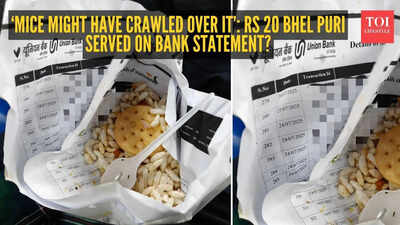  Rs 20 bhel puri served on bank statement? Viral post leaves internet disgusted over privacy and hygiene nightmare
