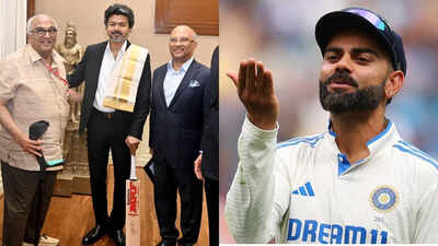 Tamil Nadu CM Vijay receives special Virat Kohli gift, photo goes viral