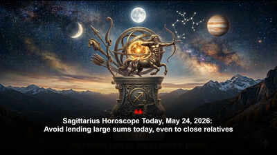 Sagittarius Horoscope Today, May 24, 2026: Avoid lending large sums today, even to close relatives