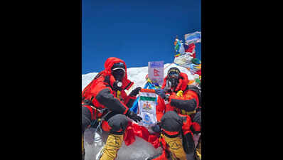 Bengaluru mountaineers carry Karnataka’s pride to top of Mount Everest