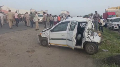 Sleeper Bus Rams Into Vehicles Halted for CM Convoy in Jaipur, Six Injured