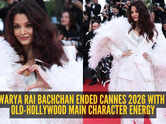 Aishwarya Rai Bachchan just shut down Cannes 2026 in a feathered power suit