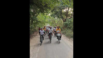 Activists pedal for cause of saving turtle