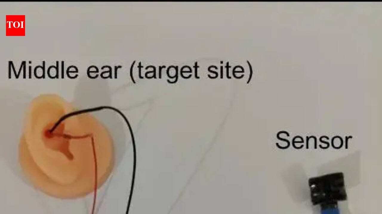 Ear device to relieve anxiety, panic