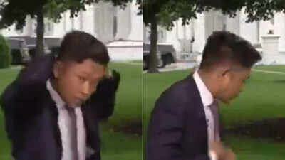 White House shooting scare: Footage shows reporters fleeing to shelters