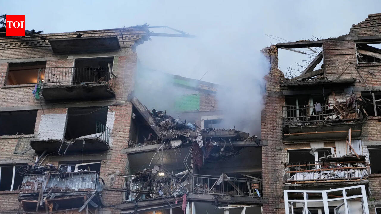 School, residential buildings hit as Russia pounds Ukraine capital with missiles, drones; 1 dead