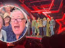 'Britain's Got Talent': TV presenter Jeremy Clarkson celebrates Hawkstone Farmers Choir's semi-final win; cheers with crowd at farm fest