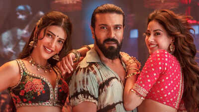 'Peddi' BTS: Ram Charan, Janhvi Kapoor, Shruti Haasan share playful moments on energetic dance track 'Hellallallo' sets - Watch