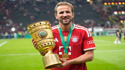 Harry Kane turns hero with hat-trick in DFB Pokal final as Bayern Munich secure domestic double