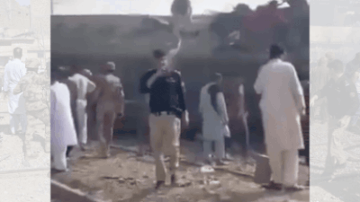 Sirens, smoke and panic: Dramatic videos capture aftermath of Pakistan train explosion; 24 killed
