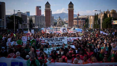 Spain’s housing crisis: Thousands hit Madrid streets to protest rising rents and home prices
