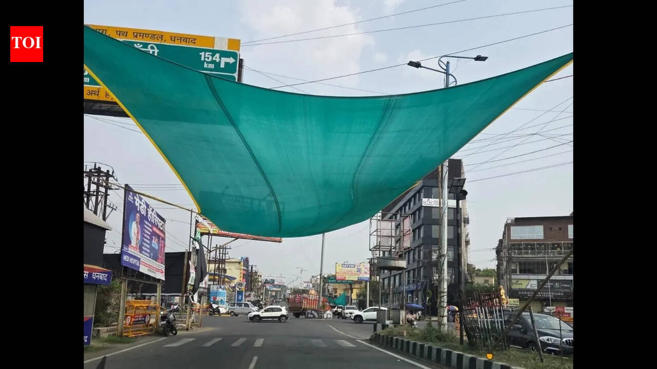 Heat relief initiative: Dhanbad installs shade nets at busy intersections; aims to protect commuters from extreme temperatures