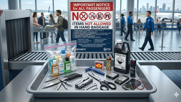 10 items travellers are not allowed to carry in hand baggage (number 5 might surprise you)