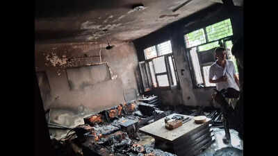 Fire engulfs BJP leader’s house in Hisar, short circuit suspected