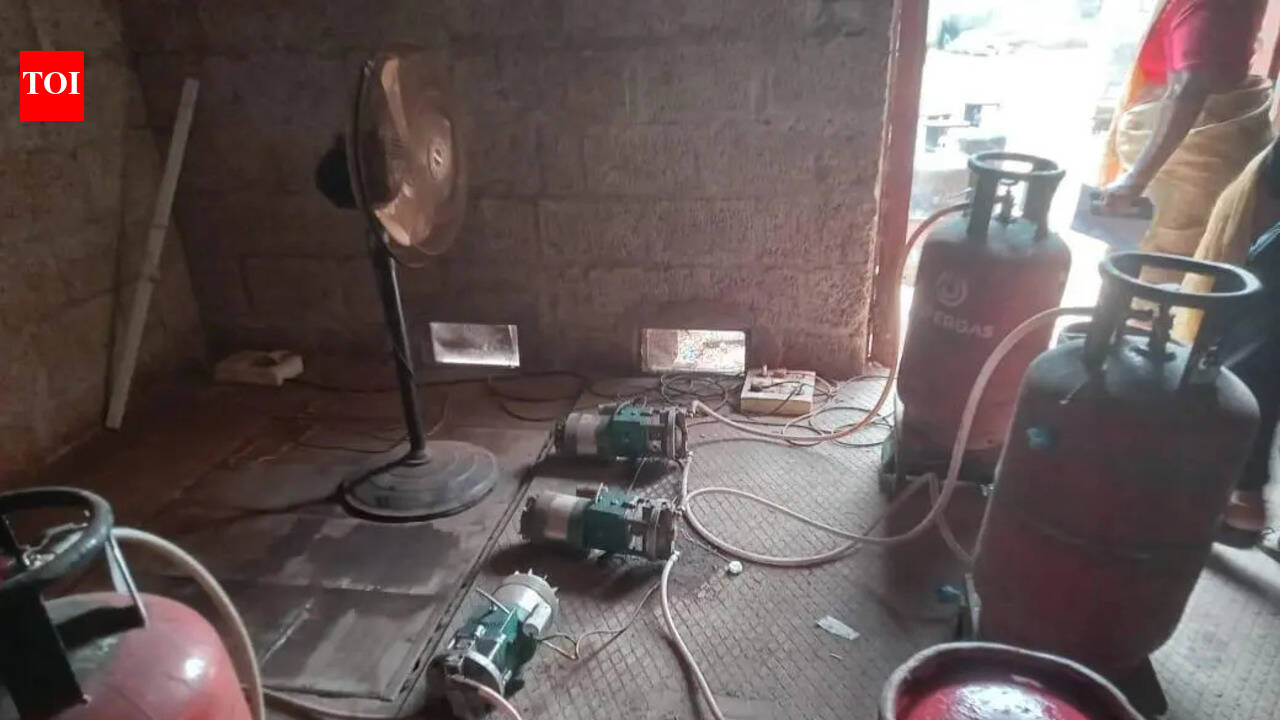 261 cylinders seized from Attingal godown for alleged black-market cooking gas refilling