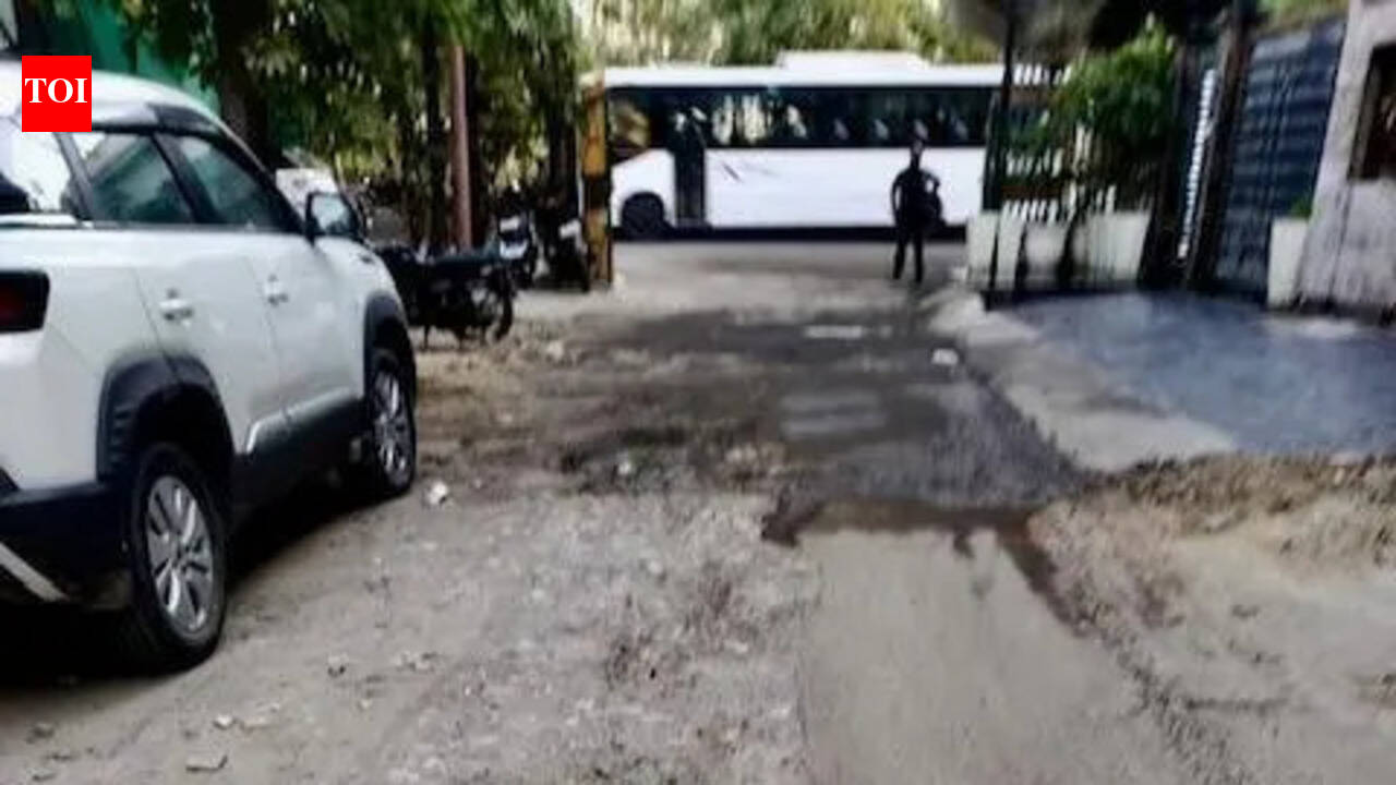 A year gone, roads in these Noida sectors still wait for repairs