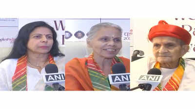 Padma Shri awardees Dharmiklal Chunilal Pandya, Sunita Godbole, Tripti Mukherjee express gratitude ahead of Rashtrapati Bhavan ceremony