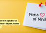 Quote of the day by Bruce Lee: &ldquo;You don&rsquo;t find peace, you choose it&rdquo;