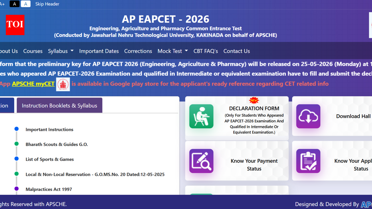 AP EAMCET 2026 answer key, response sheet releasing shortly at cets.apsche.ap.gov.in: Check steps to download, raise objections