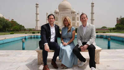 Watch: US secretary of state Marco Rubio, wife Jeanette visit Taj Mahal in Agra
