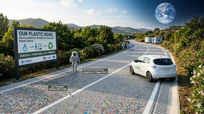  Turning plastic waste into roads to create cleaner cities