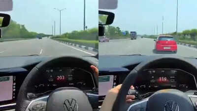 Viral video: Man drives Volkswagen Virtus at 200 kmph for Instagram reel in Hyderabad, arrested