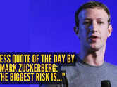 Success quote of the day by Meta CEO Mark Zuckerberg: "The biggest risk is..."