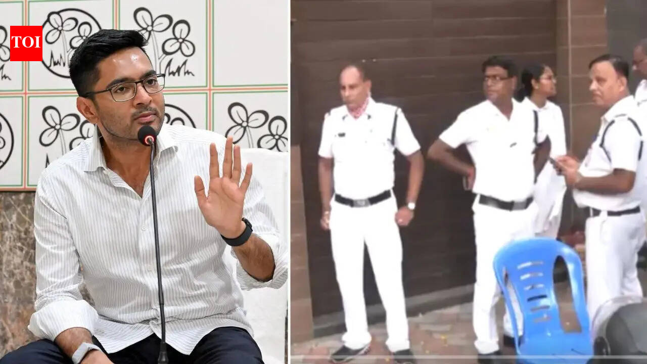 Watch: Police visit TMC leader Abhishek Banerjee's Kolkata residence