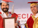Mammootty receives third doctorate honour; Malayalam cinema icon misses Padma Bhushan ceremony