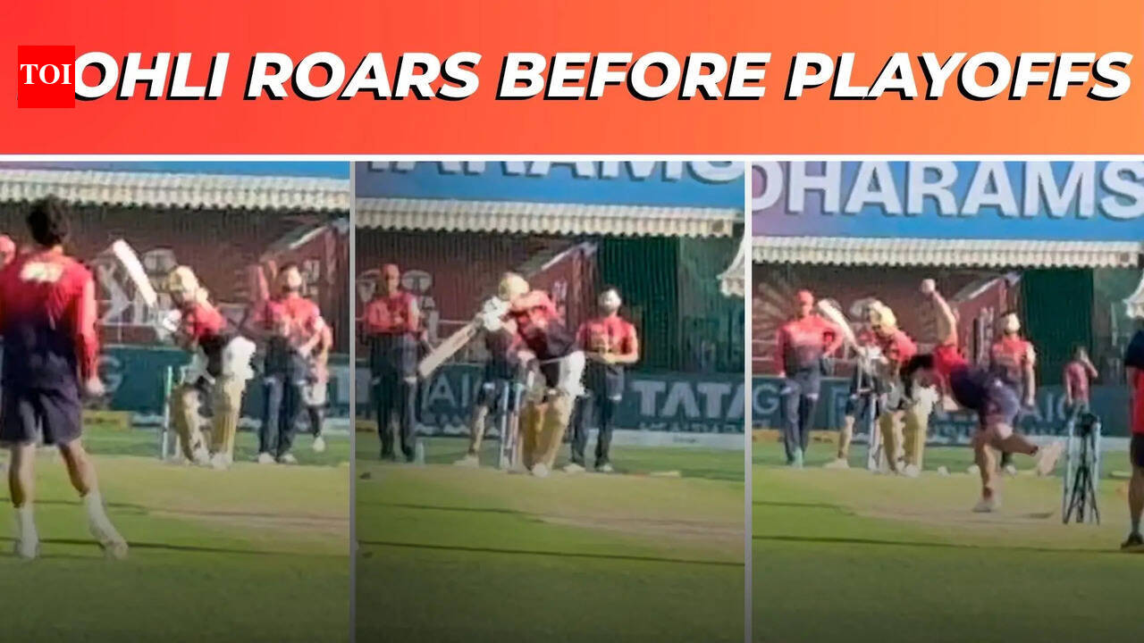 Virat Kohli in full flow ahead of Qualifier 1 in Dharamsala