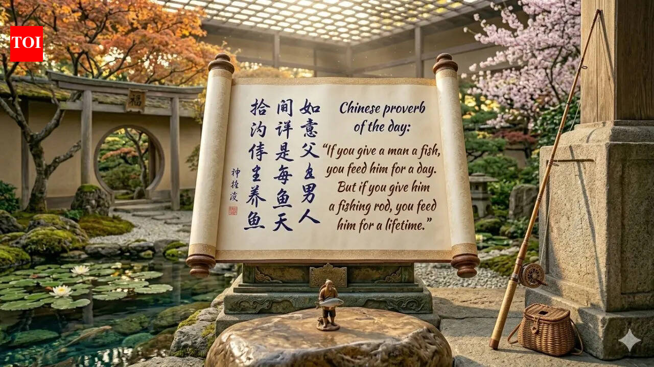 Chinese proverb of the day: “If you give a man a fish, you feed him for a day. But if you give him a fishing rod…” — what it really says about help, independence, and long-term thinking