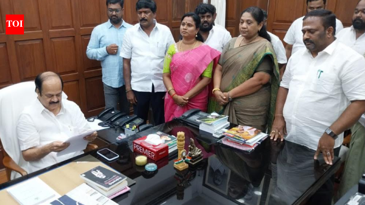 Blow to AIADMK: Three MLAs from Shanmugam-Velumani faction resign, join TVK