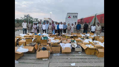 150 liquor boxes worth Rs 1.5 crore seized from Delhi train in Bengaluru; 4 arrested
