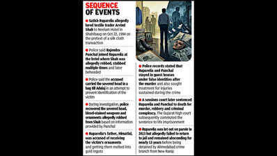 Fugitive murderer lived just 4km from Sabarmati Central Jail that he escaped 13 years ago
