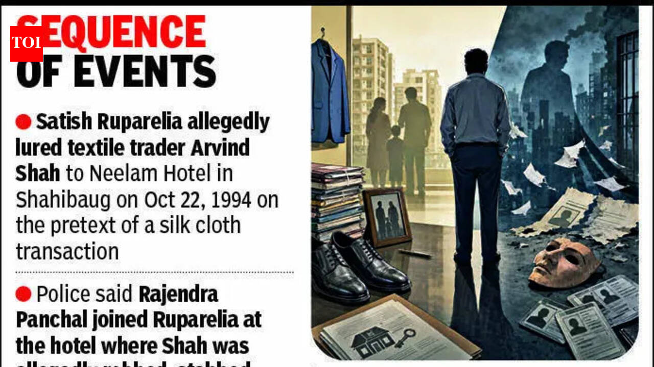 Fugitive murderer lived just 4km from Sabarmati Central Jail that he escaped 13 years ago