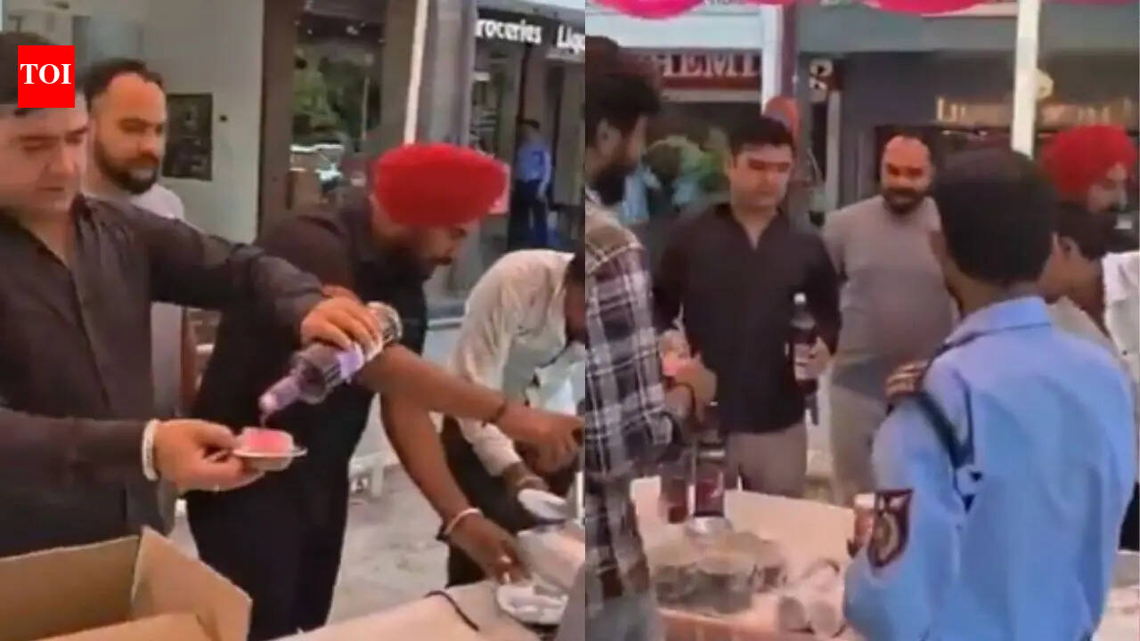 Watch: Chandigarh man gives away ‘ice golas’ laced with liquor for free to beat the heat