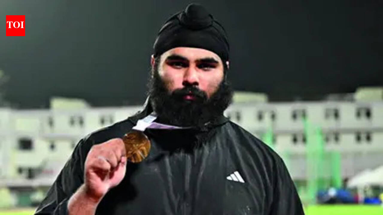 Madhya Pradesh shot putter Samardeep Gill beats Tajinderpal Toor for gold in Federation Cup