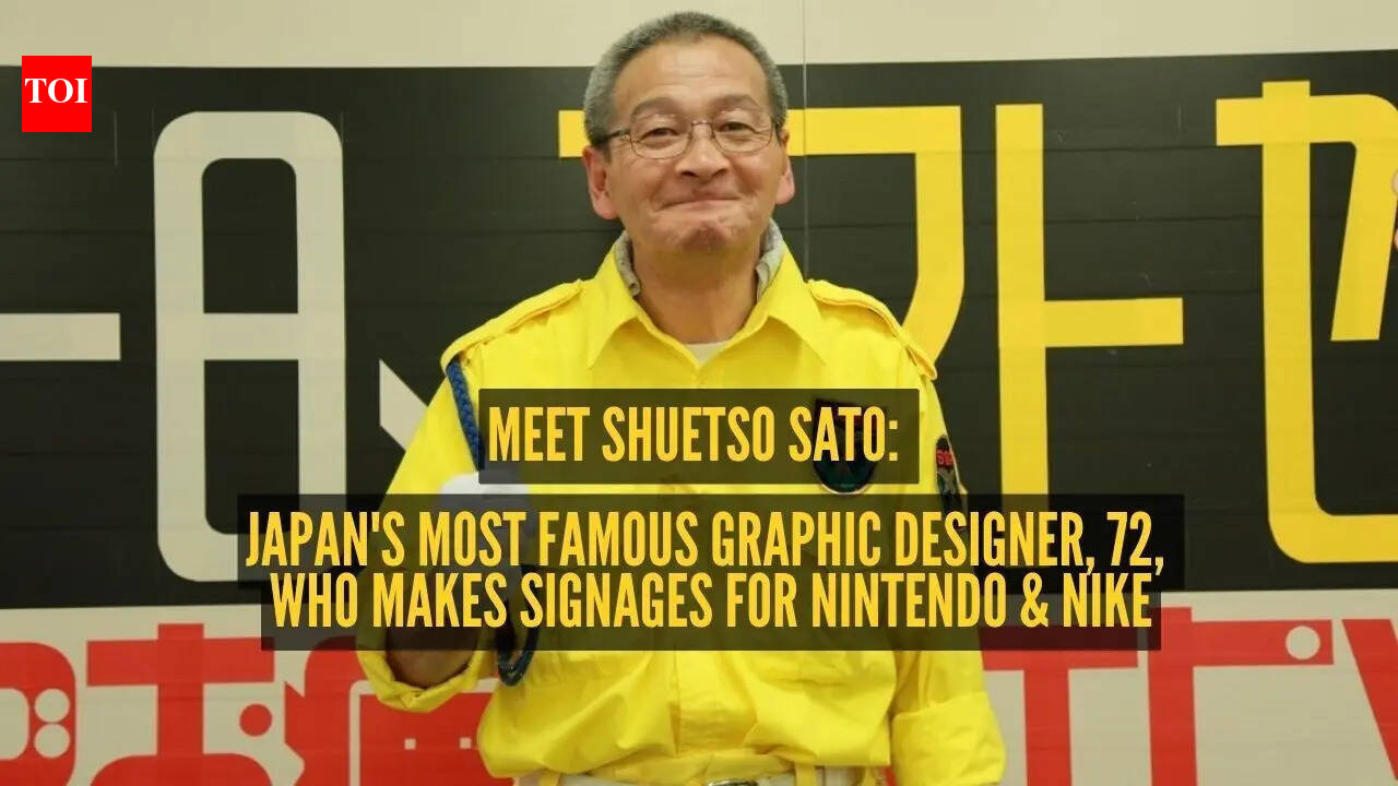Meet Shuetso Sato: Japan's most-in-demand graphic designer, 72, who began with duct tape signage and now works with Nintendo, Nike