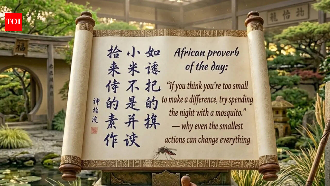 African proverb of the day: “If you think you’re too small to make a difference, try spending the night with…”— why even the smallest actions can change everything