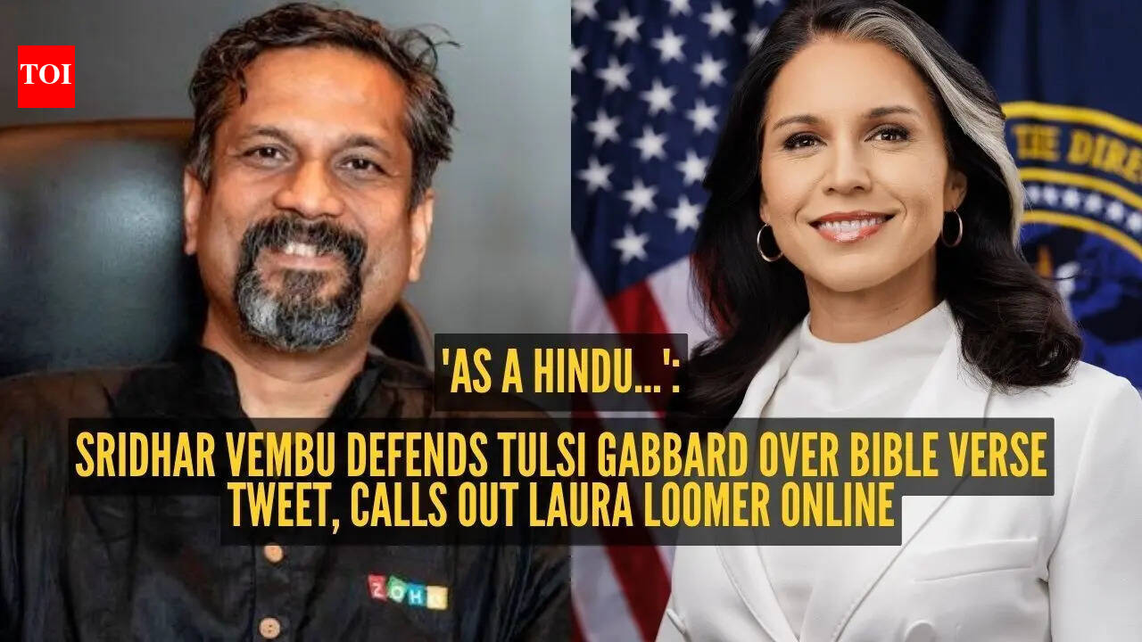 'As a Hindu...': Zoho founder Sridhar Vembu defends Tulsi Gabbard over Bible verse tweet, calls out Laura Loomer online